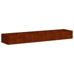 Jardinieră Rusty 360x80x40 cm Oțel rezistent la intemperii