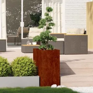 Jardinieră Rusty 40x80x80 cm Oțel pentru intemperii