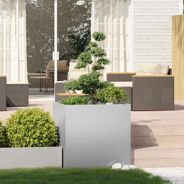 Jardinieră 80x80x80 cm oțel galvanizat