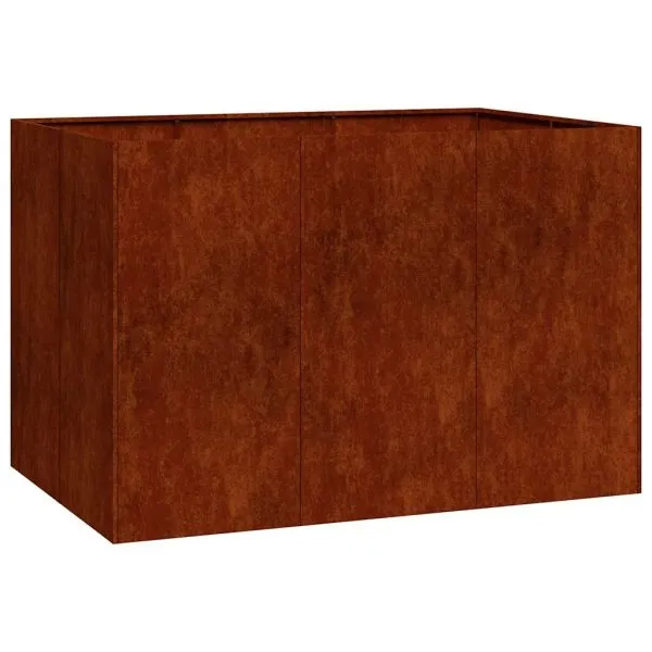 Jardinieră Rusty 120x80x80 cm Oțel pentru intemperii