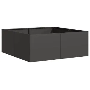 Jardinieră Negru 80x80x30 cm Oțel