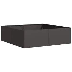 Jardinieră Negru 100x100x30 cm Oțel