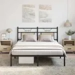 Cadru pat fără saltea stejar sonoma 140×200 cm lemn prelucrat