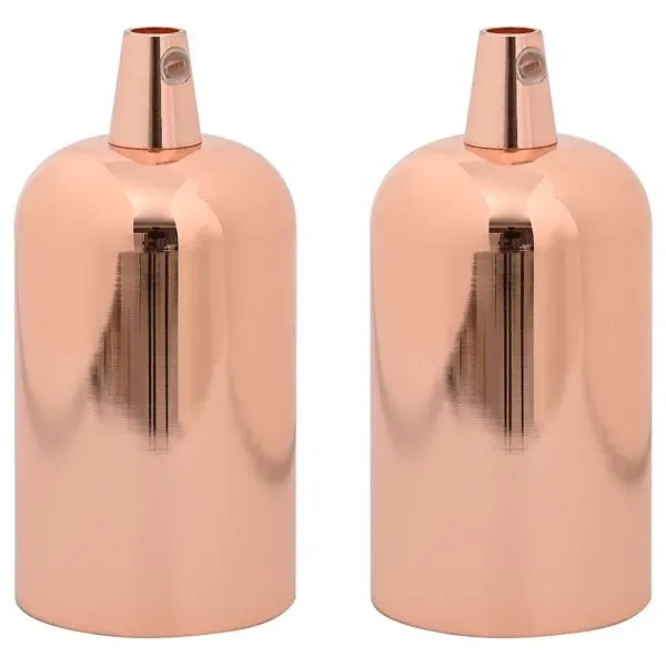 Suporturi de lampă 2 buc Rose Gold E27