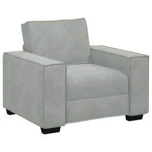 Canapea scaun gri deschis 59 cm catifea