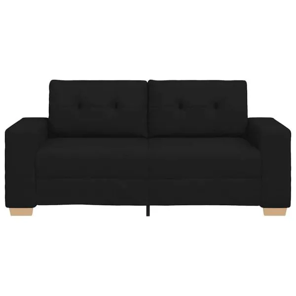 Canapea lovesea neagră 140 cm stofă