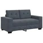 Canapea lovesea gri închis 120 cm catifea