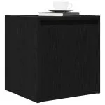 Noptiera montata pe perete Negru 38x34x40 cm