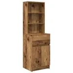 Noptiera din lemn vechi 39x35x125 cm lemn prelucrat