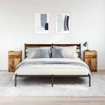 Noptiere, 2 buc., lemn vechi, 39x35x65 cm, lemn prelucrat