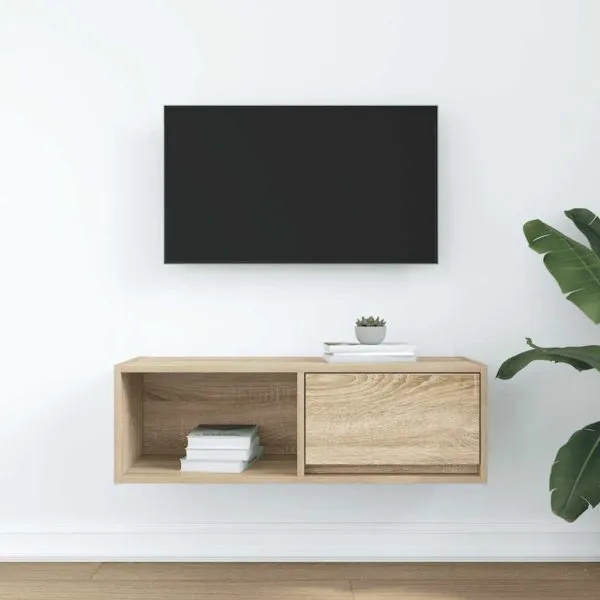 Dulap TV Stejar Sonoma 80x31x25,5 cm Lemn prelucrat