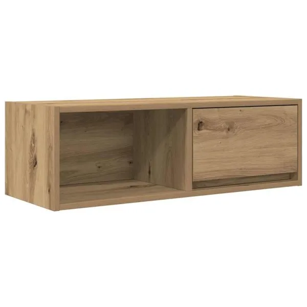 Dulap TV Artisan Stejar 80x31x25,5 cm Lemn prelucrat