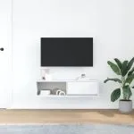 Dulap TV alb 100x31x25,5 cm lemn prelucrat