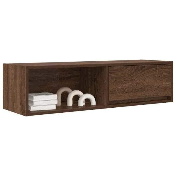 Dulapuri TV 2 buc Stejar maro 100x31x25,5 cm Lemn prelucrat