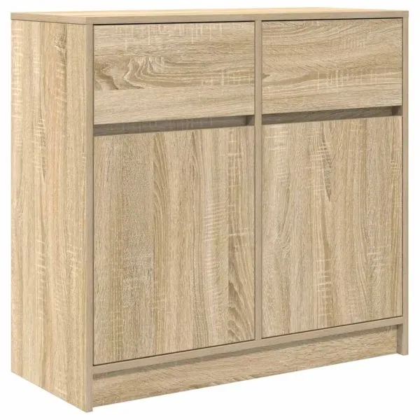 Bufetă cu sertar Stejar Sonoma 80x34x76 cm Lemn prelucrat