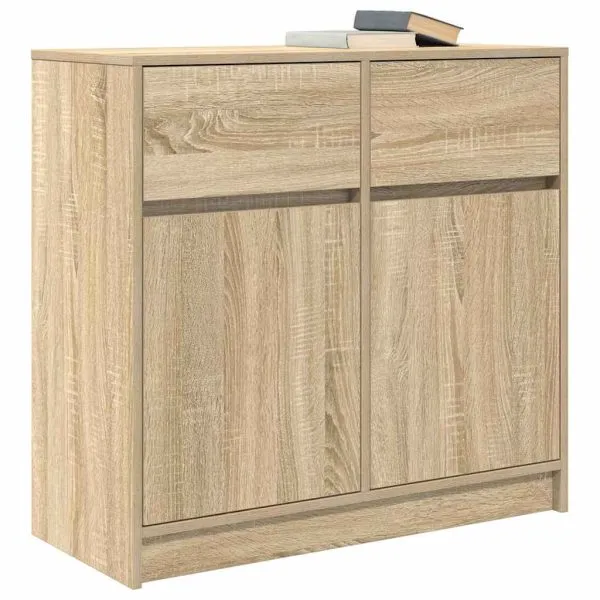 Bufetă cu sertar Stejar Sonoma 80x34x76 cm Lemn prelucrat