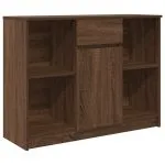 Bufetă cu sertar Stejar maro 101x35x76 cm Lemn prelucrat