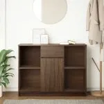 Bufetă cu sertar Stejar maro 101x35x76 cm Lemn prelucrat