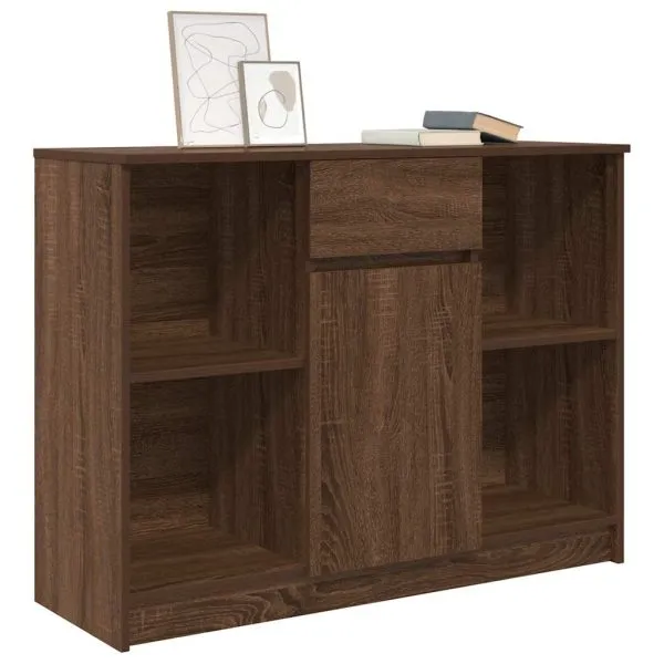 Bufetă cu sertar Stejar maro 101x35x76 cm Lemn prelucrat