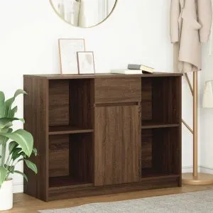 Bufetă cu sertar Stejar maro 101x35x76 cm Lemn prelucrat
