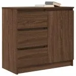 Bufetă cu sertar Stejar maro 71x35x65 cm Lemn prelucrat