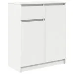 Bufetă cu sertar alb 71x35x84 cm din lemn prelucrat