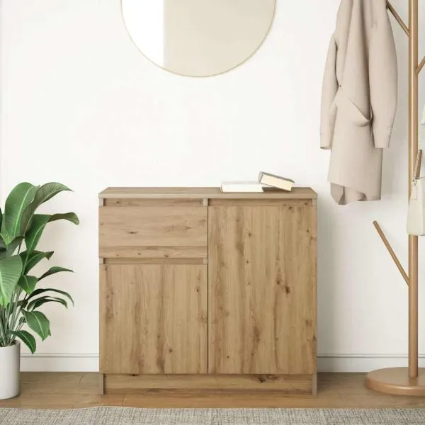 Bufetă cu sertar Artisan Stejar 71x35x65 cm lemn prelucrat