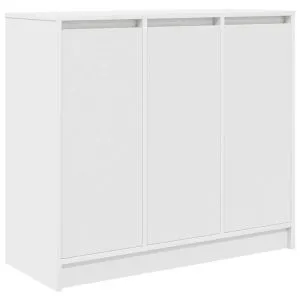 Bufetă albă 85x34x76 cm din lemn prelucrat