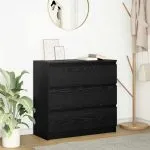 Bufetă Stejar negru 80x35x76 cm Lemn prelucrat