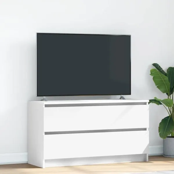 Dulap TV alb 100x35x54 cm lemn prelucrat