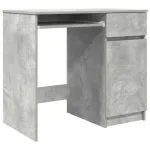 Birou Beton Gri 86x49x76 cm Lemn prelucrat