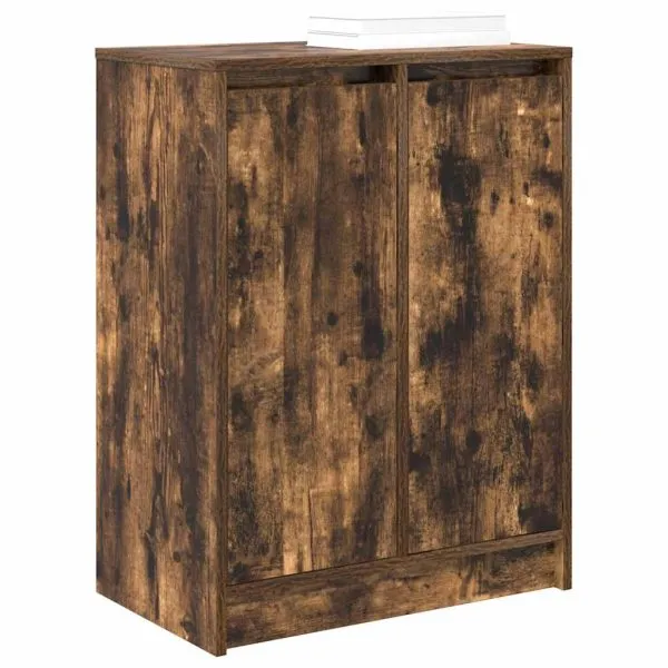 Dulap Pantofi Stejar Afumat 57x34x76 cm Lemn prelucrat