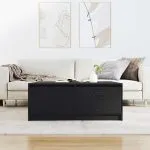Masuta de cafea cu sertare Stejar negru 100x100x40 cm