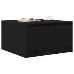 Masuta de cafea cu sertare Stejar negru 70,5x70x40 cm