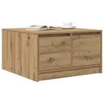 Masuta de cafea cu sertare Artisan Stejar 70,5x70x40 cm