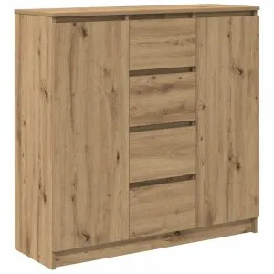 Bufetă cu sertare Stejar Artisan 100,5x35x98,5cm Lemn prelucrat