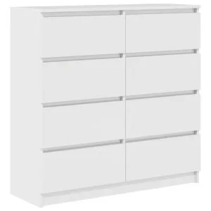 Bufetă albă 100x35x99 cm din lemn prelucrat