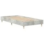 Cadru de pat fără saltea Gri beton 90×190 cm Lemn prelucrat