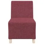 Fotoliu canapea, roșu vin, 55 cm, material textil