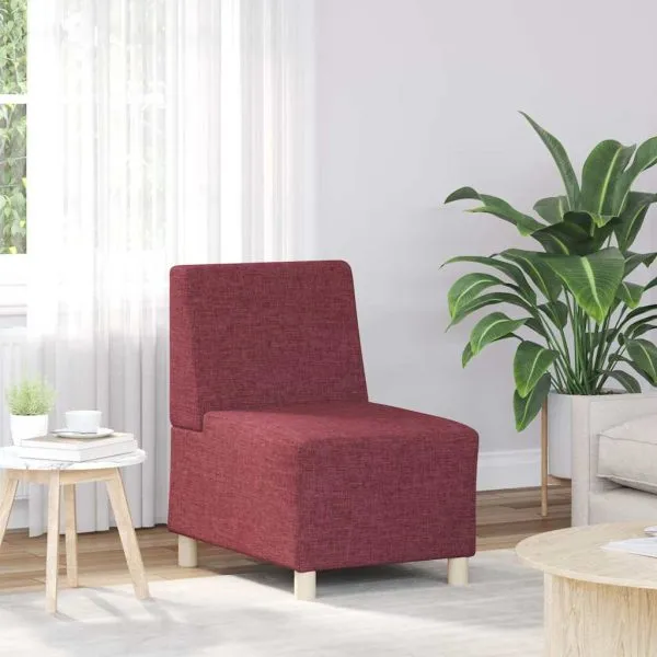 Fotoliu canapea, roșu vin, 55 cm, material textil