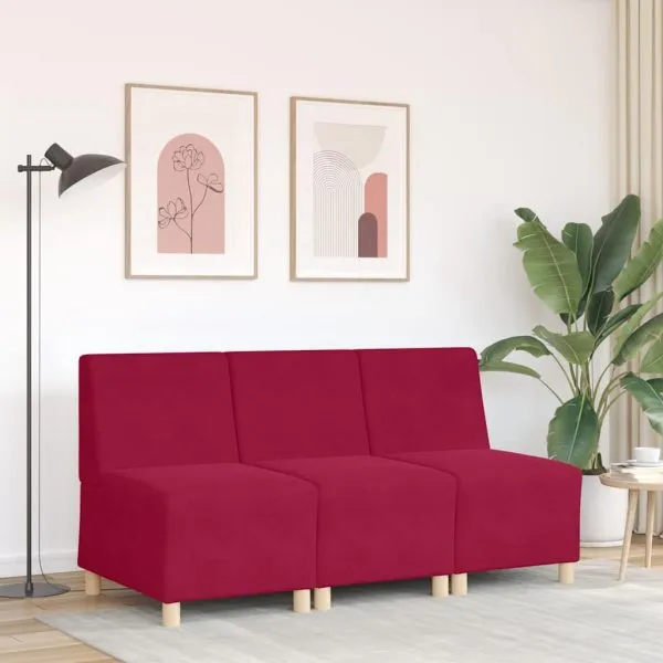 Canapea Scaun Vin Roșu 55 cm Catifea