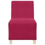 Canapea Scaun Vin Roșu 55 cm Catifea