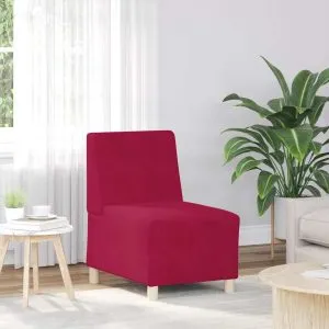 Canapea Scaun Vin Roșu 55 cm Catifea