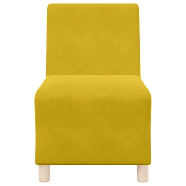 Canapea Scaun Galben 55 cm Catifea