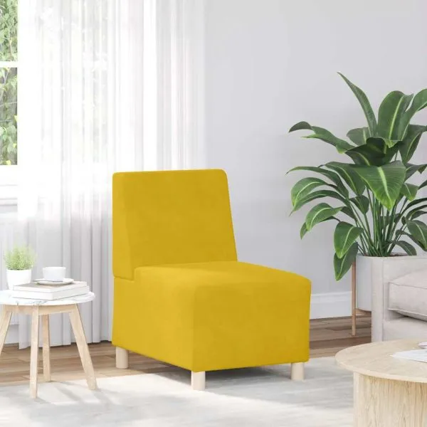 Canapea Scaun Galben 55 cm Catifea