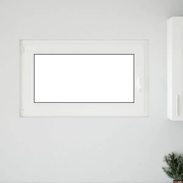 Fereastra de subsol „RISOR” 100×60 cm Rabatabil DIN Stânga Alb