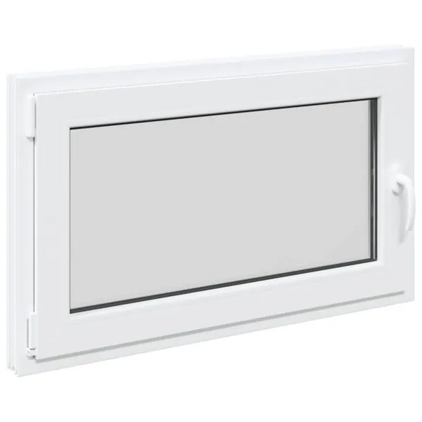 Fereastra de subsol „RISOR” 100×60 cm Rabatabil DIN Stânga Alb