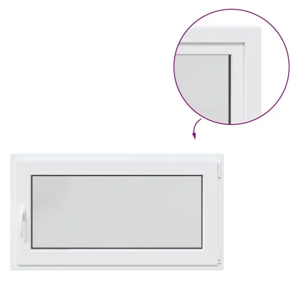 Fereastră de subsol RISOR 110×60 cm Pt&Turn DIN dreapta alb