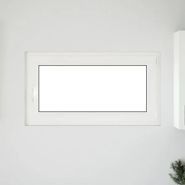 Fereastră de subsol RISOR 110×60 cm Pt&Turn DIN dreapta alb