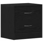 Noptiera stejar negru 40x30x40 cm lemn prelucrat